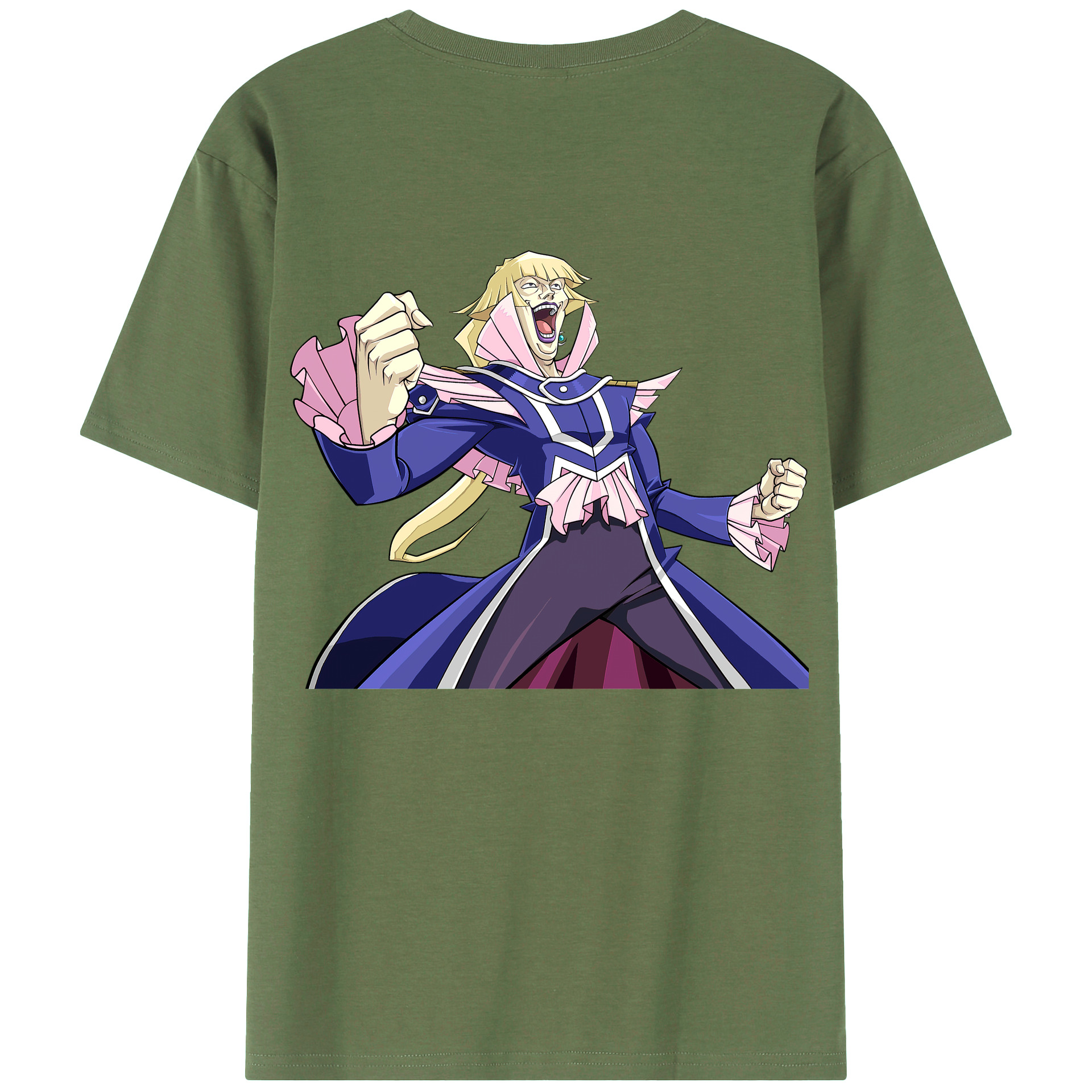 （画像用） 遊☆戯☆王 Yu-Gi-Oh! 綿100％ メンズ半袖Tシャツ（バックプリント） 通気性